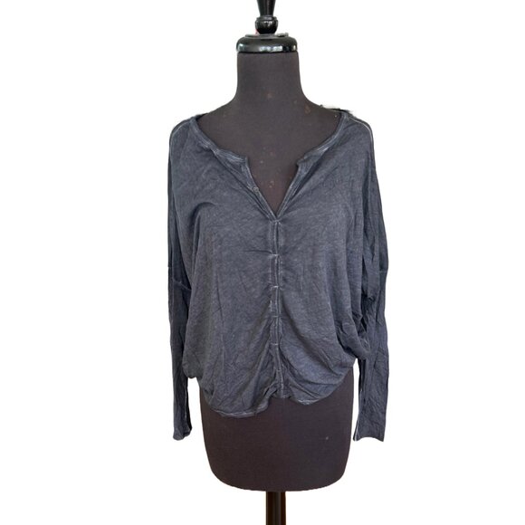 NWOT Humanoid Gray Batwing Cotton Cardigan I Perfect Layering Piece I Size  M - Picture 1 of 10